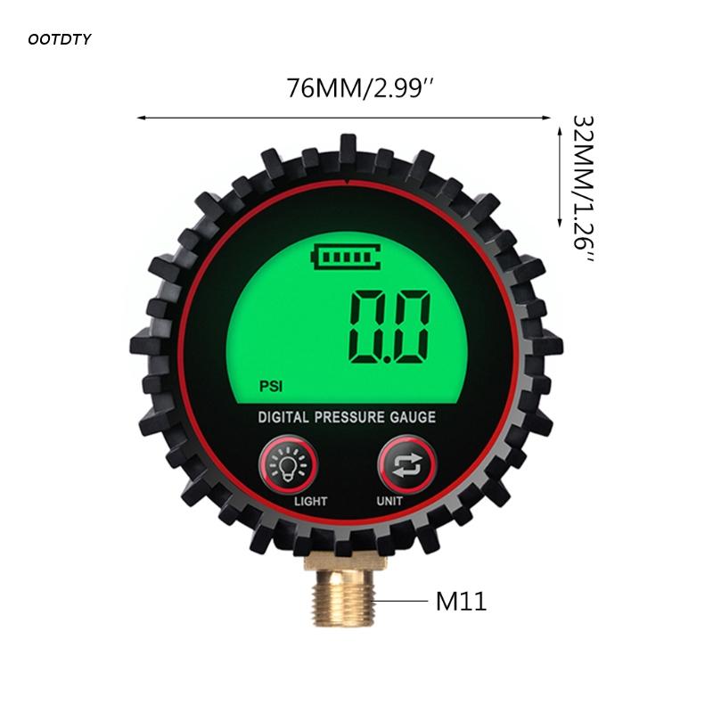Digital Pressure Gauge Sensor with LED Display 1% Accuracy M11 Screw Thread