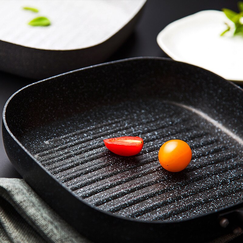 22*24Cm Steak Koekenpan Ontbijt Omelet Home Non Stick Lange Handvat Anti-Kras Coating Koken Gereedschap keuken Benodigdheden