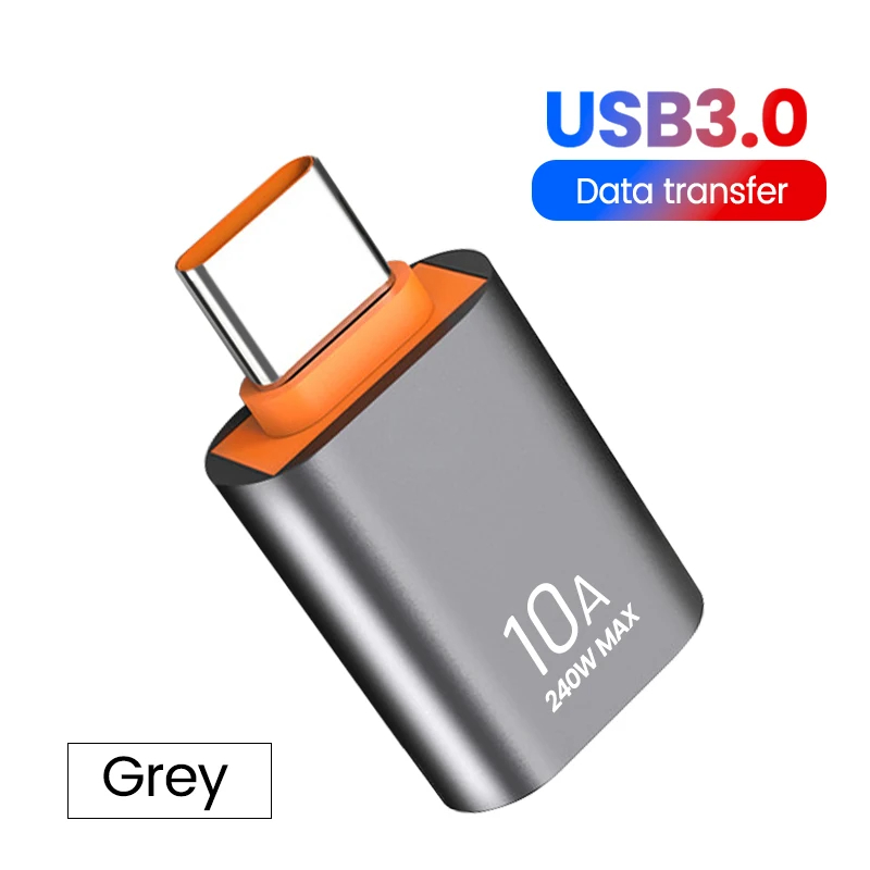 NNBILI 10A OTG USB3.0 To Type C Adapter TypeC Female to USB Male Converter Fast Charging Data Transfer For Laptop Xiaomi Samsung: Rose Gold