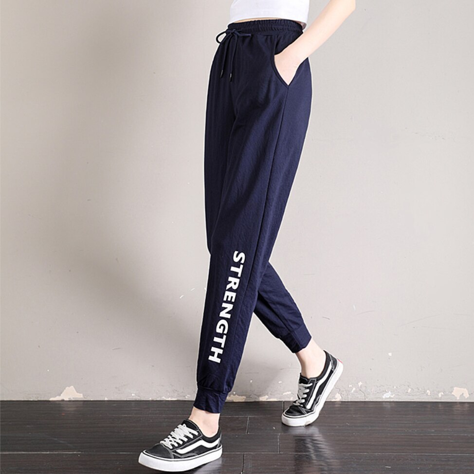 X Cool Soft Fabric Sweatpants for Women Letter Print Joggers Women Sports Pants Jogging Sports Jogger Sport Joggings Trousers