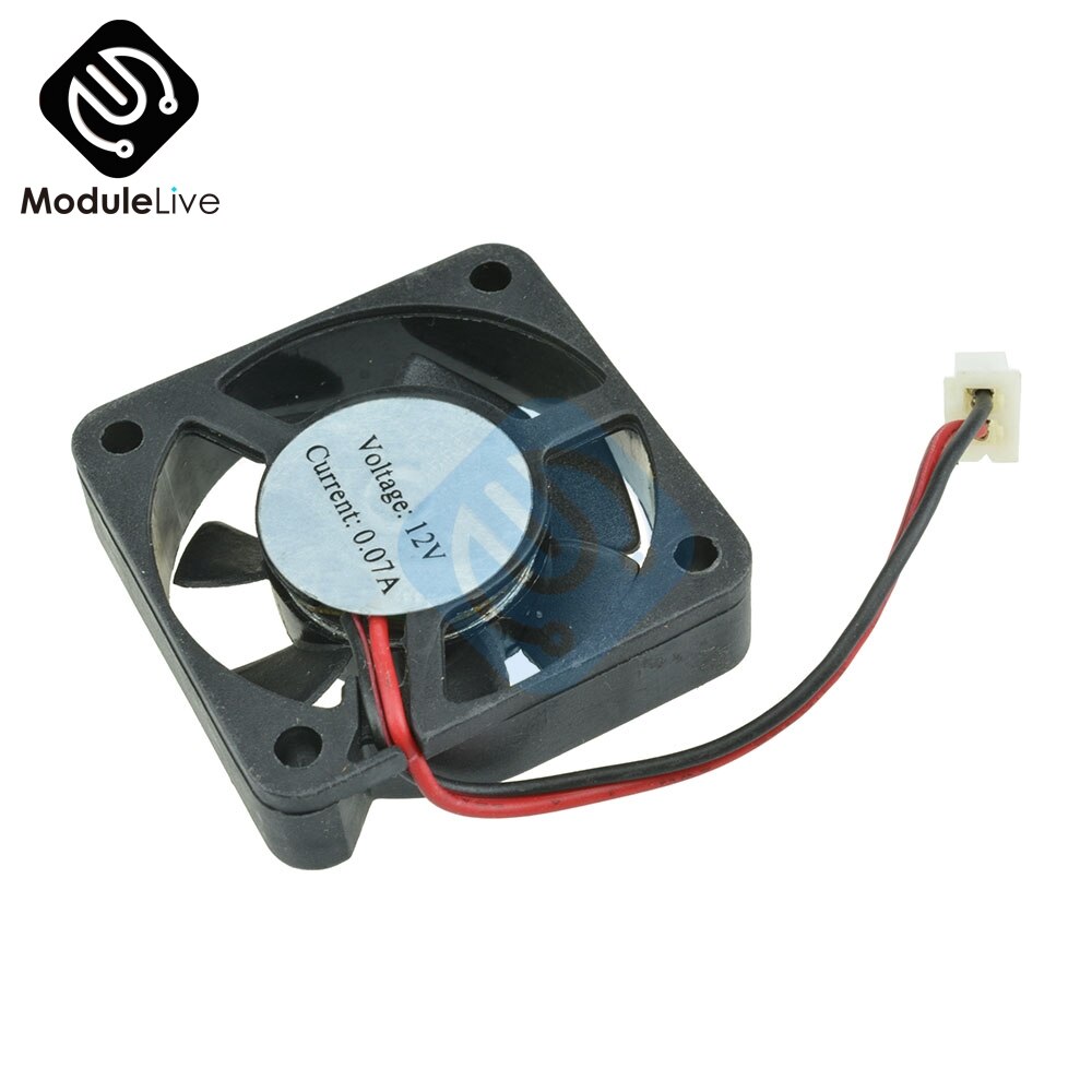 Computer Case Cooler 2Pin 12V 4 Cm 40 Mm Pc Cpu Cooling Koeler Fan Zwart Koellichaam Kleine Koeling fan Pc Voor Arduino Raspberry Pi