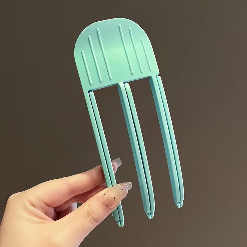 1/2Pcs Simple Fluffy Hair Roots Clips No Heat High Vertex Hair Curler Styling Fluffiness Women Men Volume Wind Sculpting Comb: Chocolate