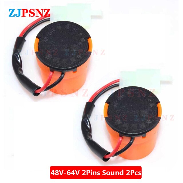 Relais clignotant à 2 fils, 12V, 48V, 64V, 3 broches, clignotant rond, signaux de clignotants, relais, Buzzer, indicateur LED: MULTI
