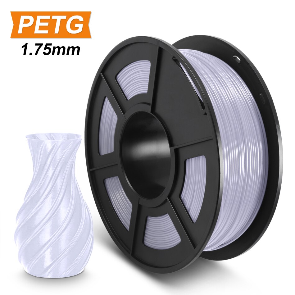 SUNLU PETG 3D Printer Filament materials printer filament1.75mm 1kg 2.2lbs Spool PETG Printing Material: PETG Silver