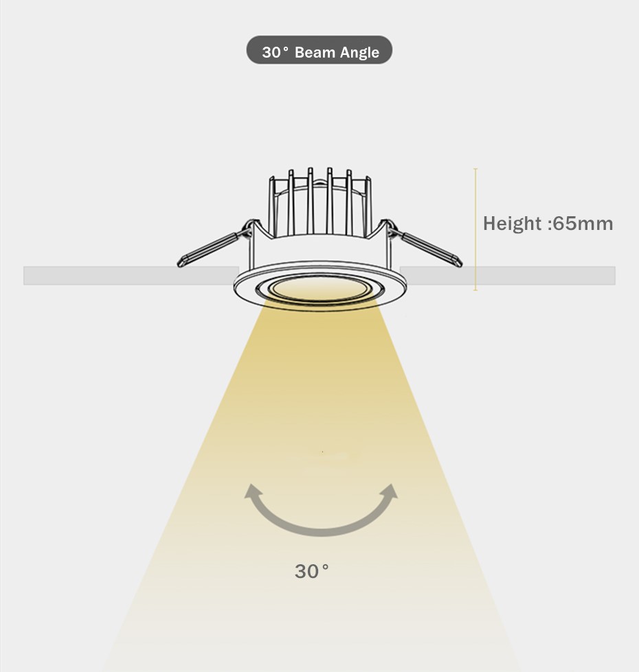 Modern simple anti-glare COB spotlight single/double LED down light 24W 7W LED spotlight indoor lighting fixtures