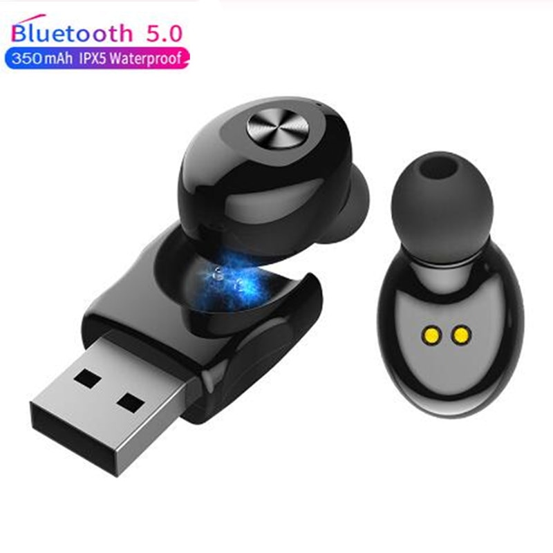 XG12 Bluetooth 5.0 Oortelefoon Stereo Draadloze Oordopjes Hifi Sound Sport Oortelefoon Mini Handsfree Headset Met Microfoon Voor Alle Smartphones
