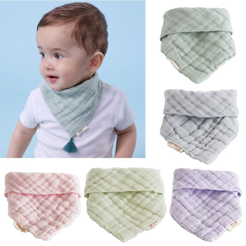 Baby Lätzchen 6 Schichten Blick Jungen Mädchen Bandana Spucktuch Baumwolle Baby Dreieck Schal Neugeborenen Fütterung Speichel Handtuch Dusche