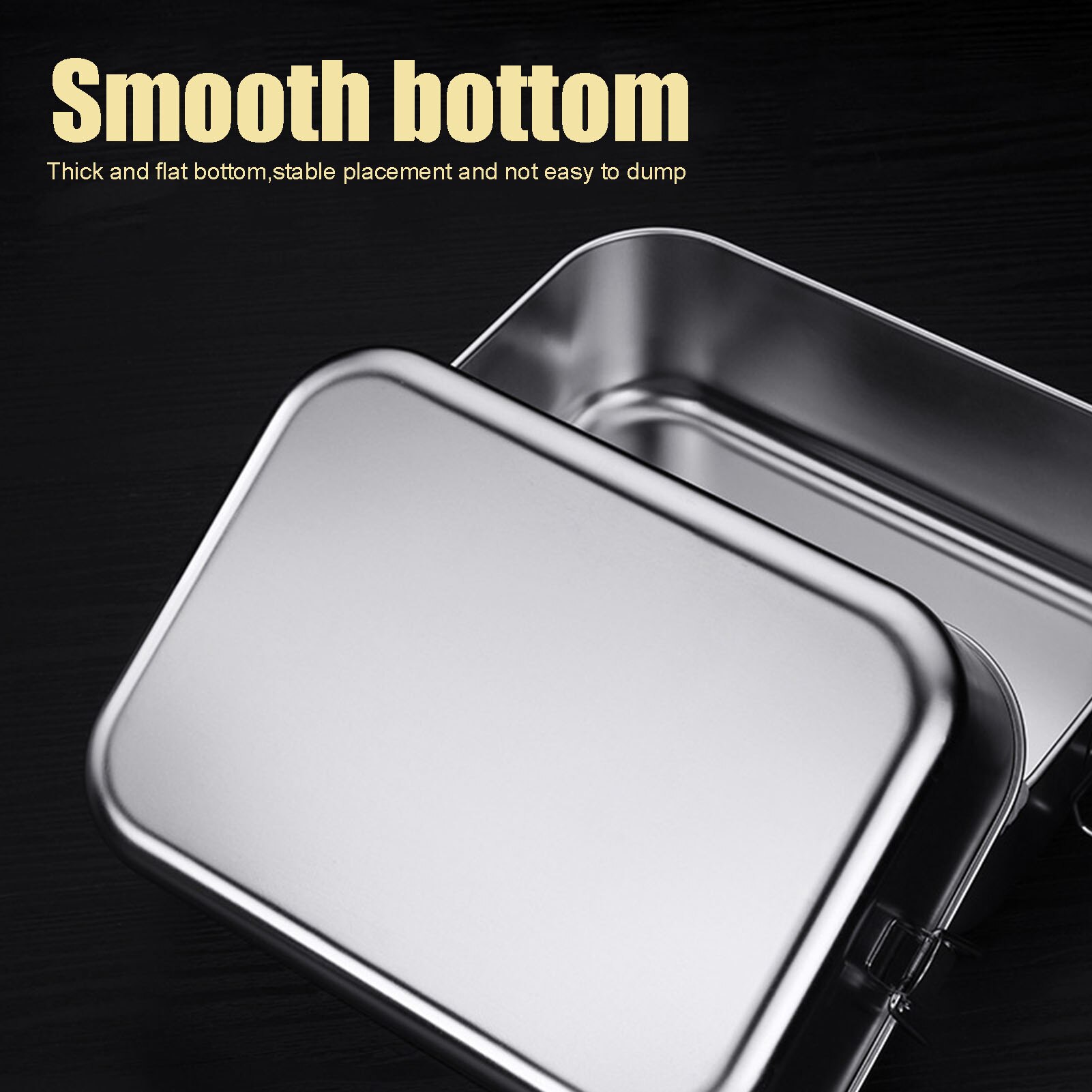 1000/1500/1900ML Lunch Box Food Grade 304 Stainless Steel Anti-leak Bento Box Strong Tightness For Storing Various Fruits Snacks