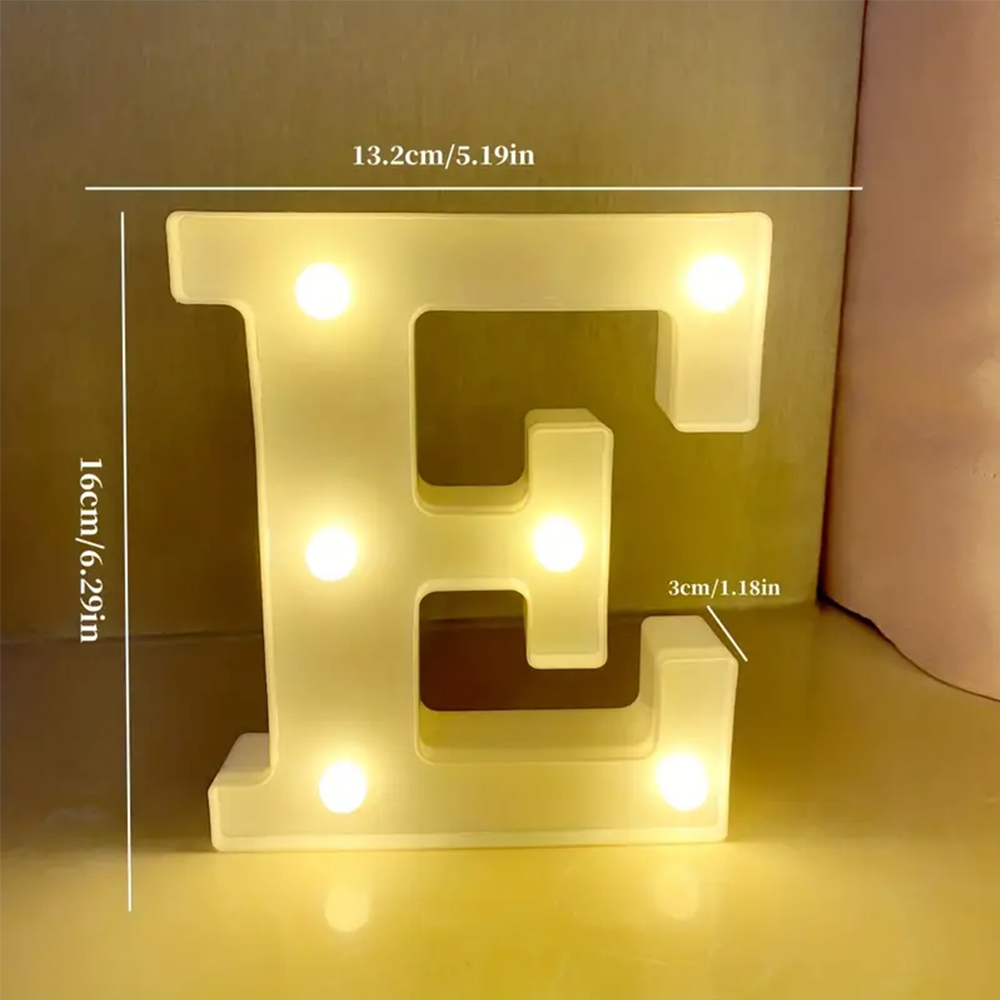 1pc Decorative Letter Led Light Emitting Decoration Battery Night Light Used For Family Weddings Birthdays Parties Letter Lights