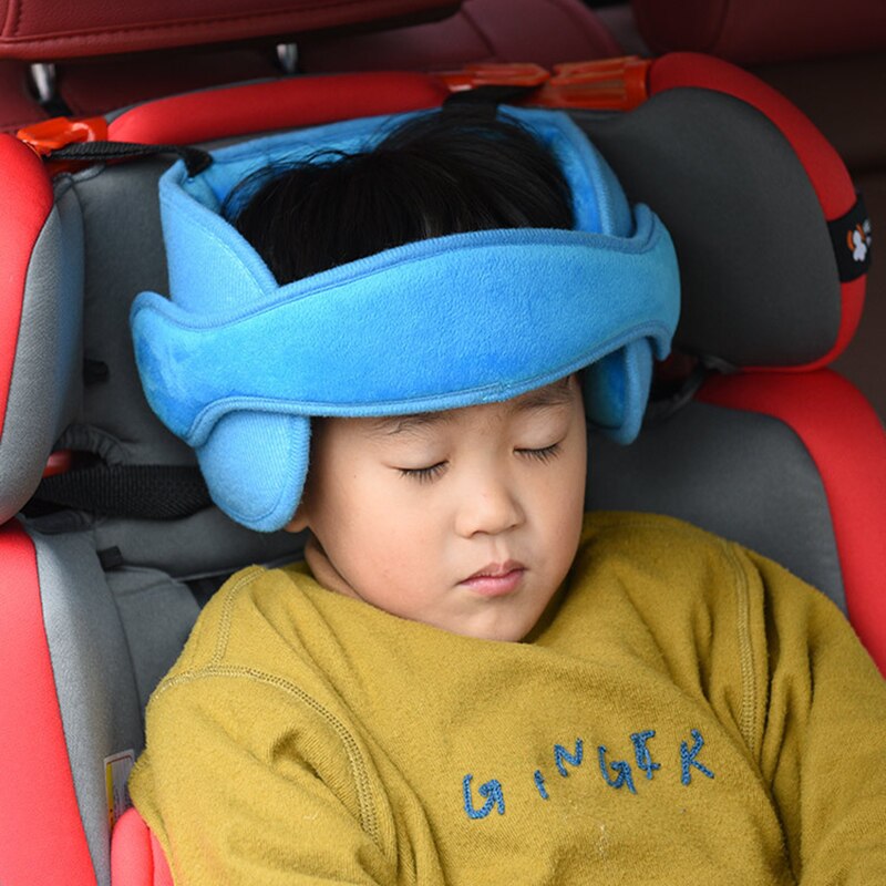 Auto Baby Hoofd Vaststelling Riem Kind Autostoeltje Klittenband Hoofd Rest Sleep Aid Riem Maat Verstelbaar Gesp Vaste Multi-Kleur