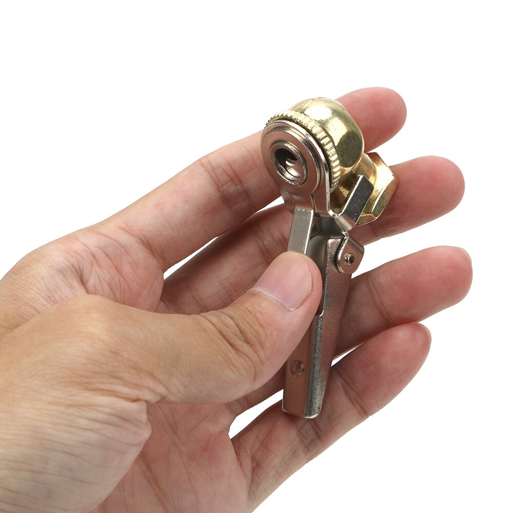 Mandrino Ad Aria A Sfera 1/4 NPT - Per Gonfiaggio Pneumatici, Testa A 45°, Ottone