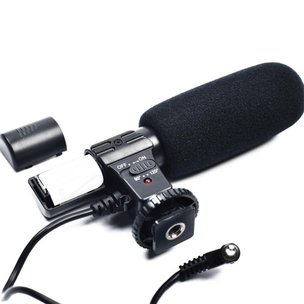 Stereo Recording Microphone Condenser Mic for DSLR Camera PC Computer Phone Stereo Sound Portable Microphone for phone DV