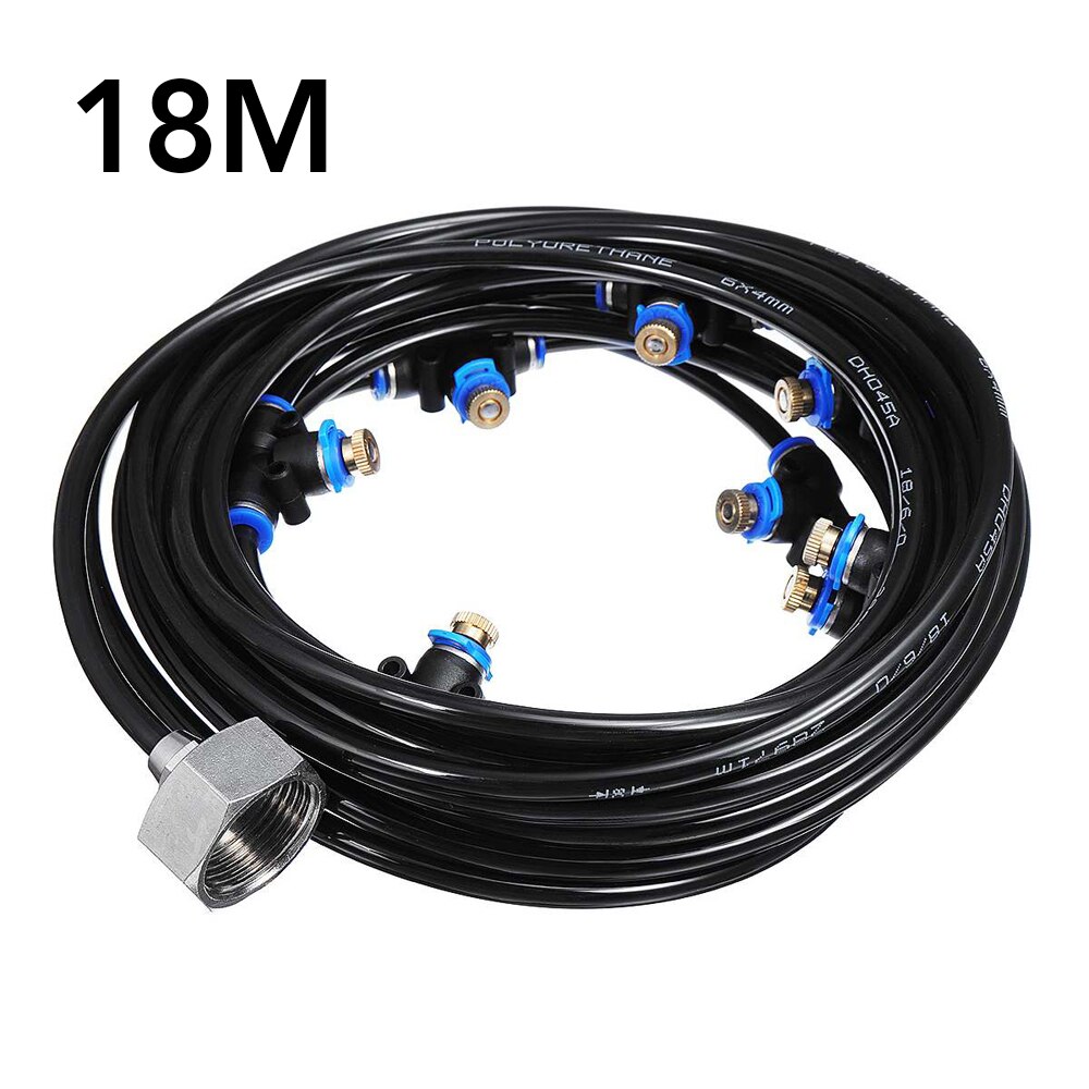 Vernevelaar watersproeiersets waterring irrigatie tuinvernevelaar buitenvernevelingssysteem waternevel kas tuin: 18m