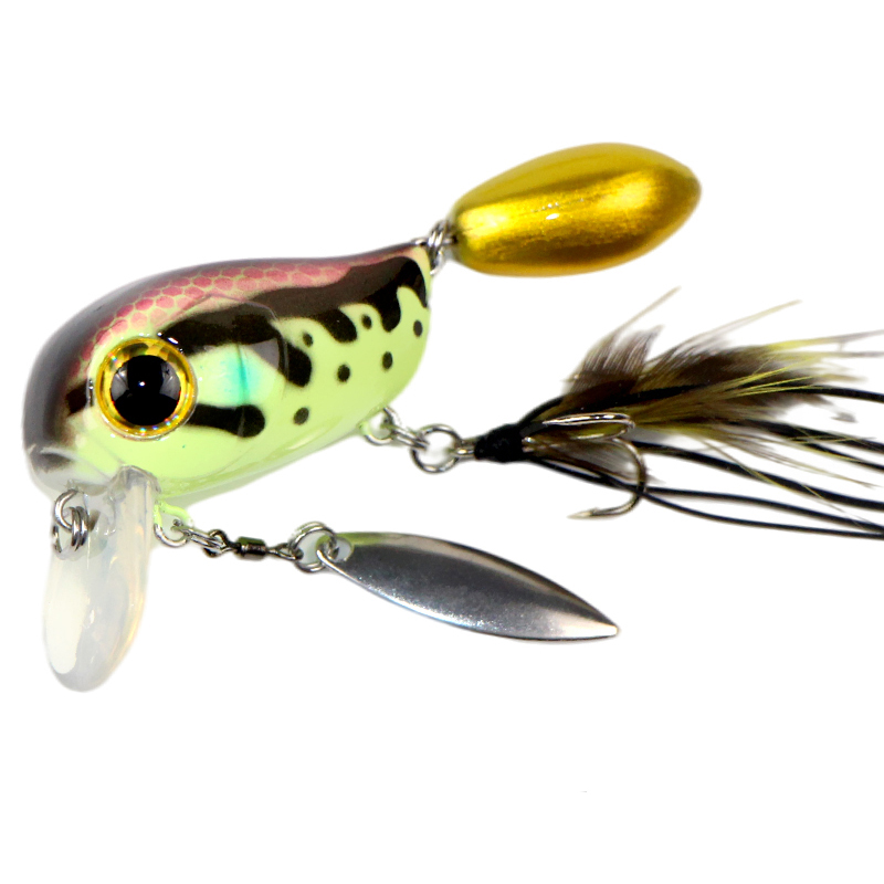 Histolure fiske sluk  sa40 sveiv 40mm 8g 12 farger flytende sluk bass gjedde wobblere crankbait