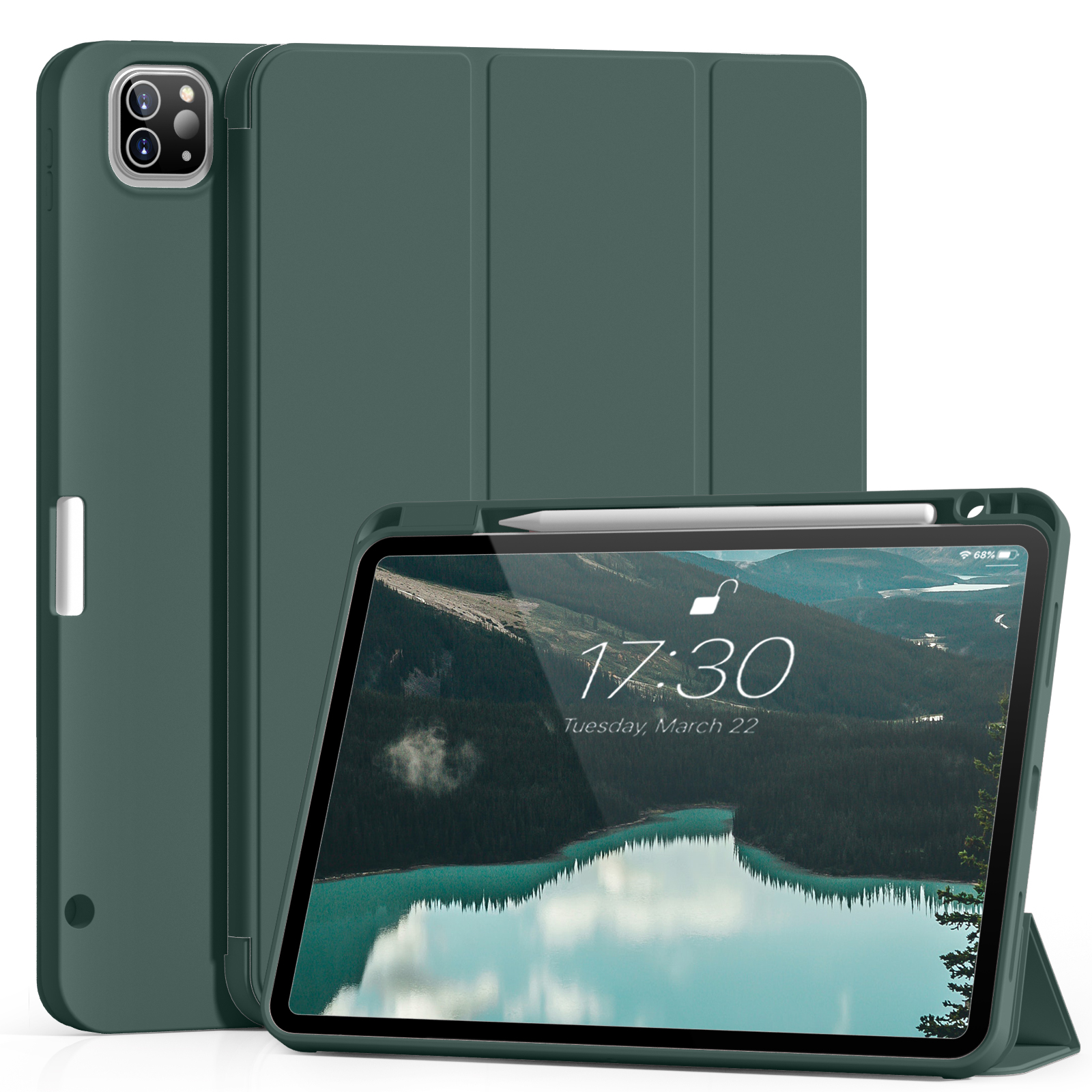 RBP para iPad Pro 11 de 12,9 pulgadas con estuche para lápices, para iPad Air 4/5ta generación 10,9 pulgadas mini 6 funda suave y delgada para tableta de TPU