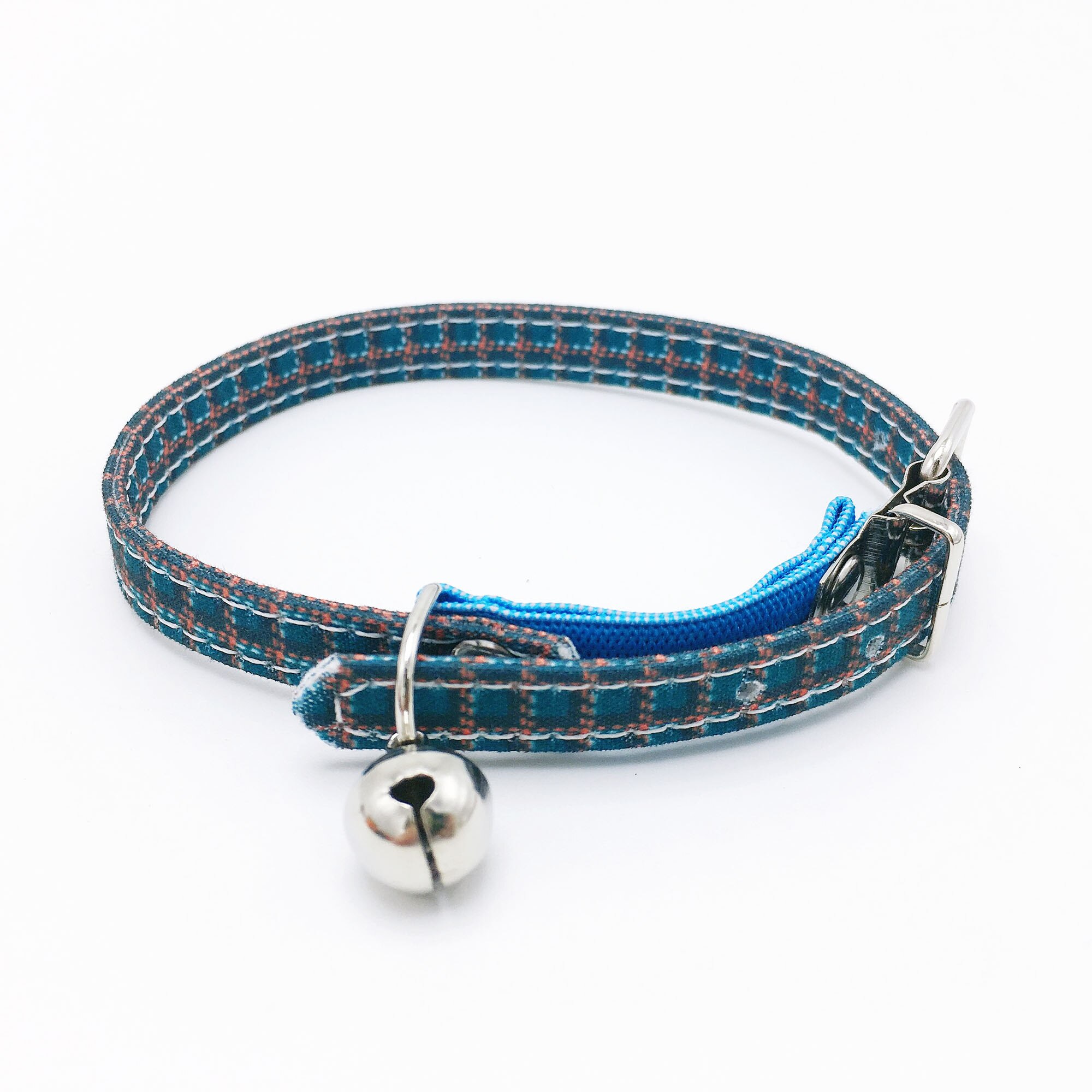 Bonzerpet – collier réglable en forme de cloche pour chat, rose, 1.0cm, en PU, adapté aux petits chiens et chiots: Jasper