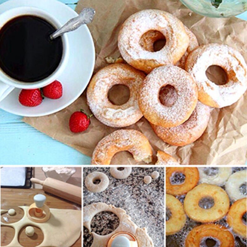 Moldes mágicos de plástico para hacer rosquillas y gofres, accesorios de cocina para hornear, molde para tortas, galletas, herramienta para hornear Diy