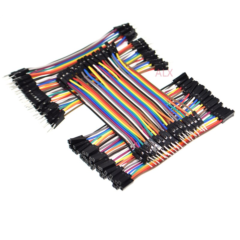 120 Pcs 10 Cm 40PIN Dupont Lijn Man Op Man + Vrouw Tot Vrouw + Man-vrouw 40P jumper Draad Connector Kabel Voor Pcb Arduino