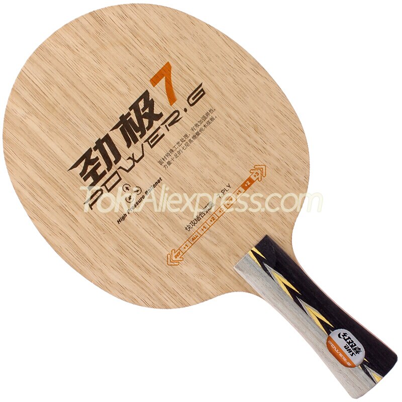Lama originale di Ping-Pong di potere G 7 di DHS (legno di 7 strati) PG7 PG-7 PG POWER-G 7 racchetta