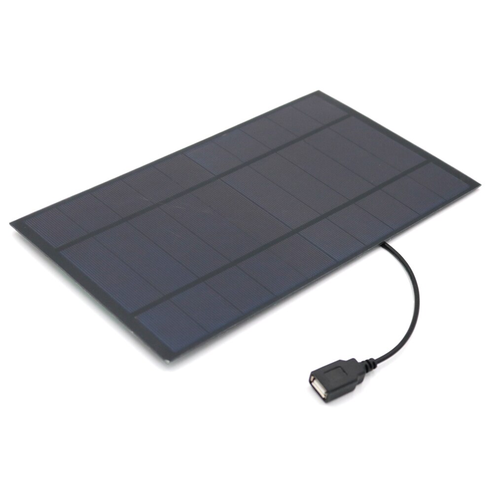 Zonnepaneel 5 V 7W Output Usb Zonnecel Outdoor 18650 Batterij Oplader Usb Vrouwelijke Poort 5 V Lading regulators Solar Panel