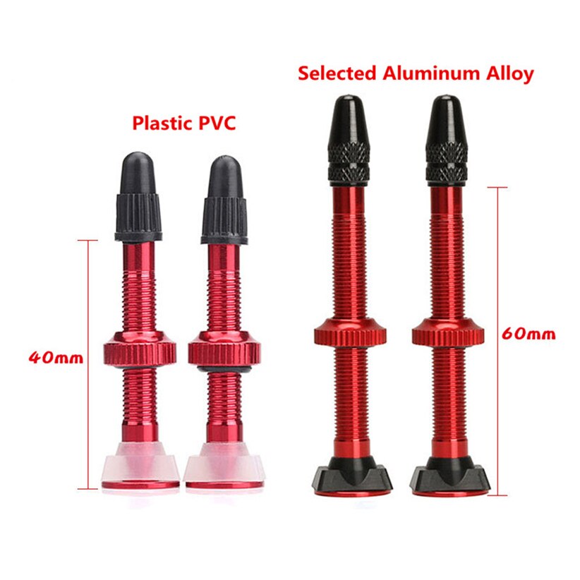BOLANY vtt vélo carbone anneau Valve pneus Presta buse Tubeless en alliage d'aluminium buse à vide VL-VH40/60
