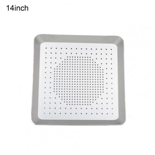 8/9/10/12/13/14/15/16 Inchs Square Pizza Pans Aluminium Alloy Tray Non-Stick Baking Tool Pizza Bakeware Mould Pan Kitchen Tools: 14Inch