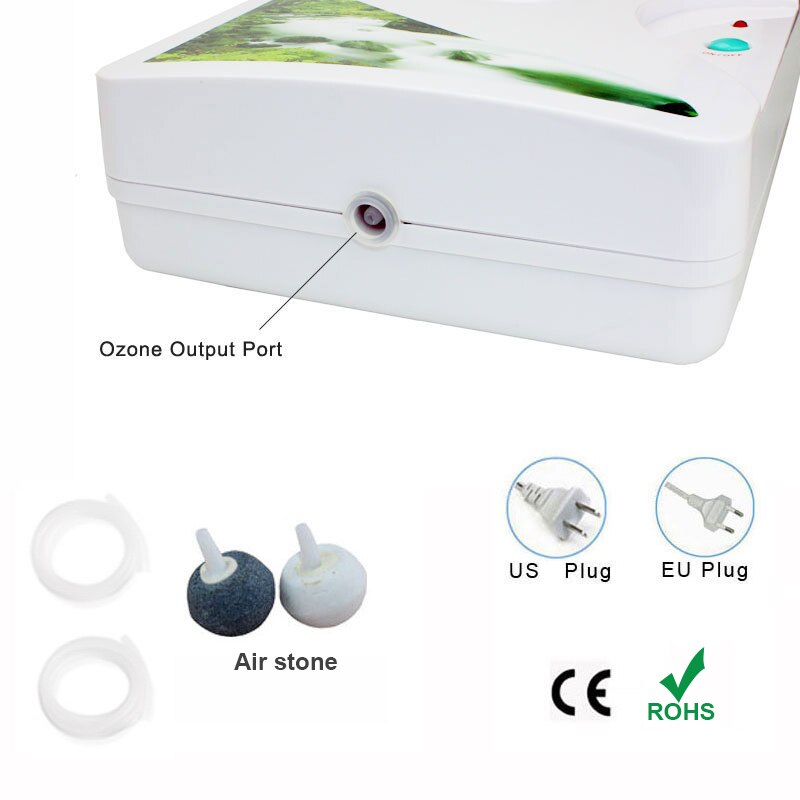 Portable Ozone Generator Air Purifier Multipurpose Ozone Machine Ozonator Ionizer Home Sterilizer with Timer for Water Food Home