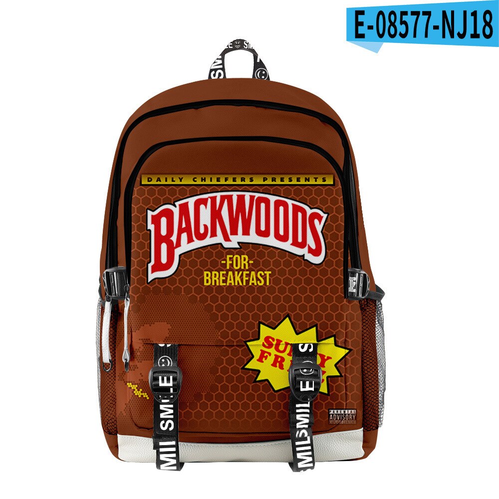 Backwoods 3d Printed Backpack School Student Casual Book Backpack Laptop Bag: G