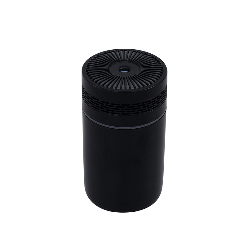 Auto-Luftbefeuchter, tragbarer Mini-Spray-Luftbefeuchter mit LED-Licht, USB-betriebener Aromatherapie-Öldiffusor für Schlafzimmer und Reisen: Black