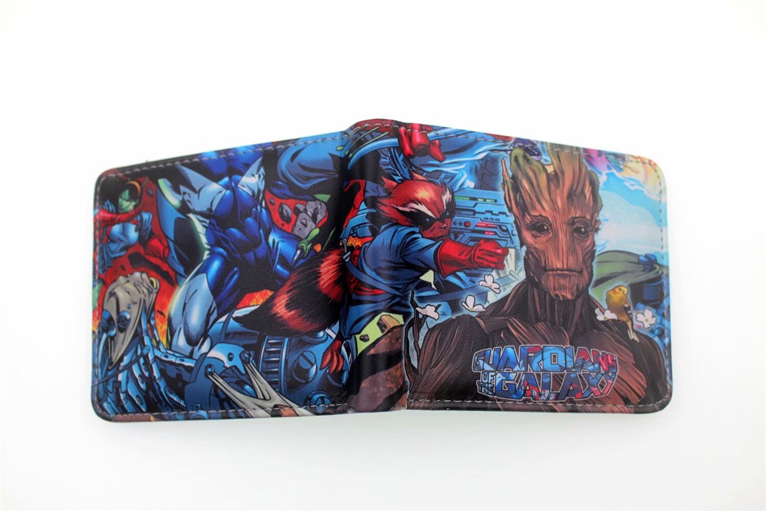 Gardiens de la galaxie hommes femmes PU portefeuille porte-monnaie unisexe portefeuilles ID/porte-carte de crédit