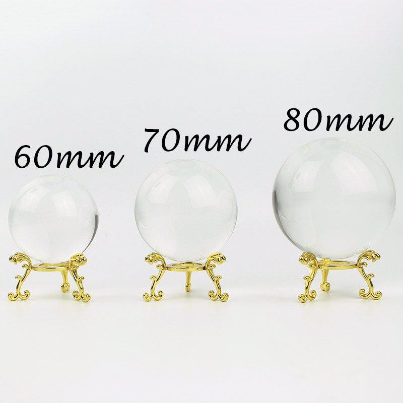 60/70/80Mm Crystal Ball Fotografie Fengshui Magic Glas Bal Home Decor Glas Sphere Bola De Cristal