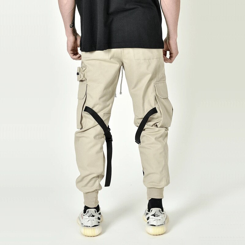 Heren joggingbroek van katoen, heren herfstbroek met meerdere zakken, hardloopbroek voor heren, trainingsbroek voor heren