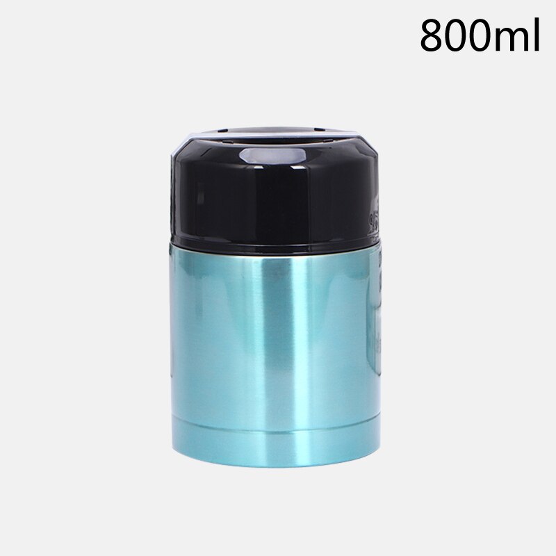 800ml 1000ml koreansk stil rustfrit stål vakuum madkasse suppe termokande termisk madbeholder: 2 / 5