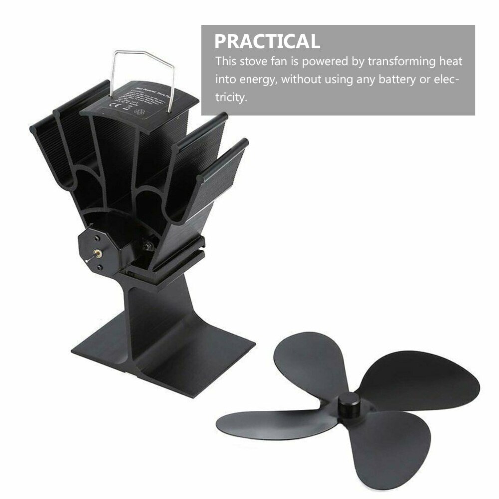 1Pc Stove Fan Thermal Power Practical Durable Fireplace Fan Stove Fan for Living Room