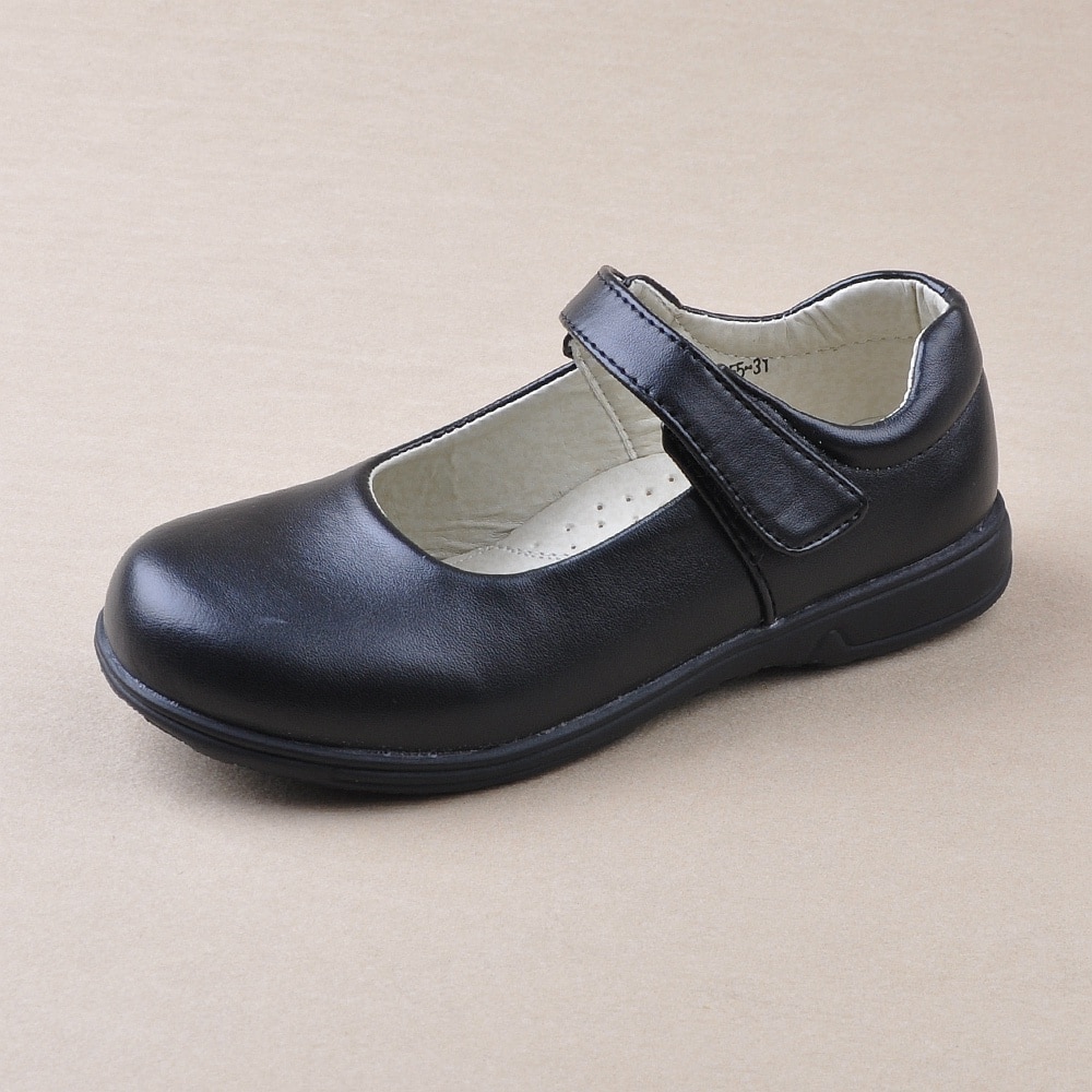 Girls Shoes For Children'S Black Leather Shoes Kids Baby Classic Student Single Glowing Shoe School Choral Performance Shoes