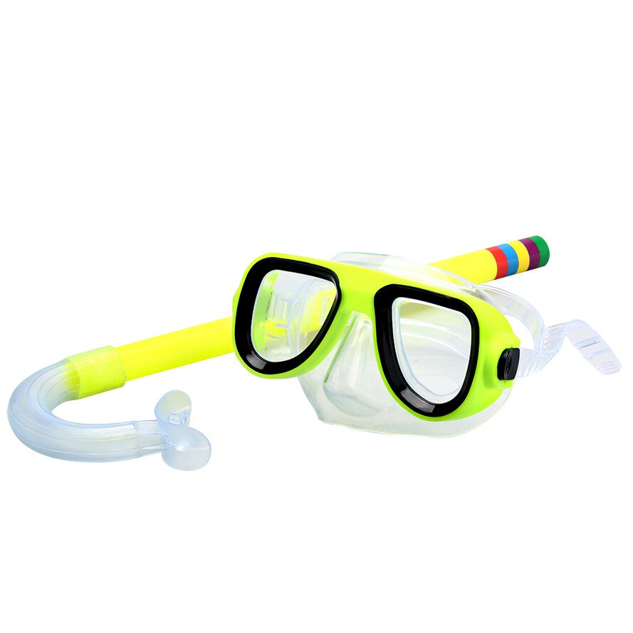 Duikbril Snorkel Voor Kids Anti Fog Bril Met Snorkel Glazen Buis Verstelbare Riem Voor Kinderen Zwemmen Masker #