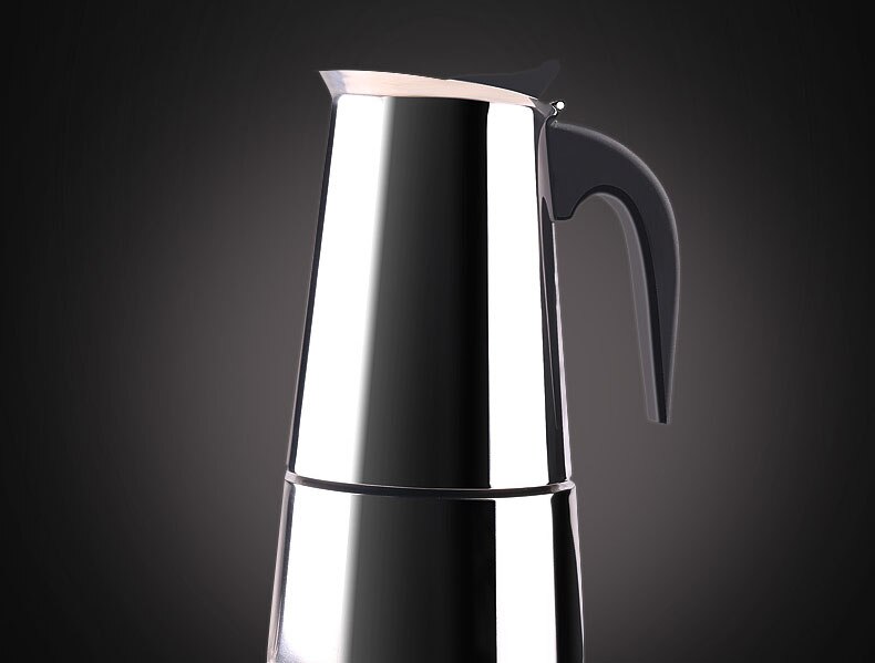 Rustfrit stål kaffekande maskine bryggerkedel bærbar espresso kaffemaskine moka barista pot