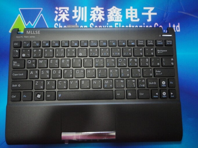 100% brand and original Thai keyboard with black frame black keys for ASUS Eee pc 1025 1025C 1025CE