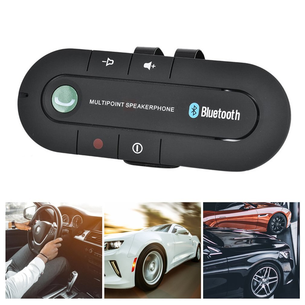 USB Bluetooth Kit Vivavoce Per Auto Altoparlante Senza Fili del Bluetooth Del Telefono MP3 Giocatore di Musica Visiera di Sun Clip Vivavoce Caricatore no aux