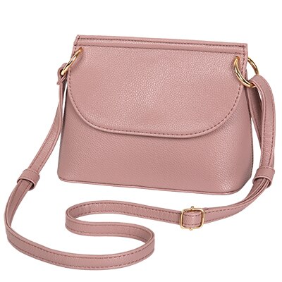 YBYT marca 2018 nova alta qualidade mulheres desembolsar saco macio casual simples de compras senhora coin bolsas ombro mensageiro sacos crossbody: Rosa