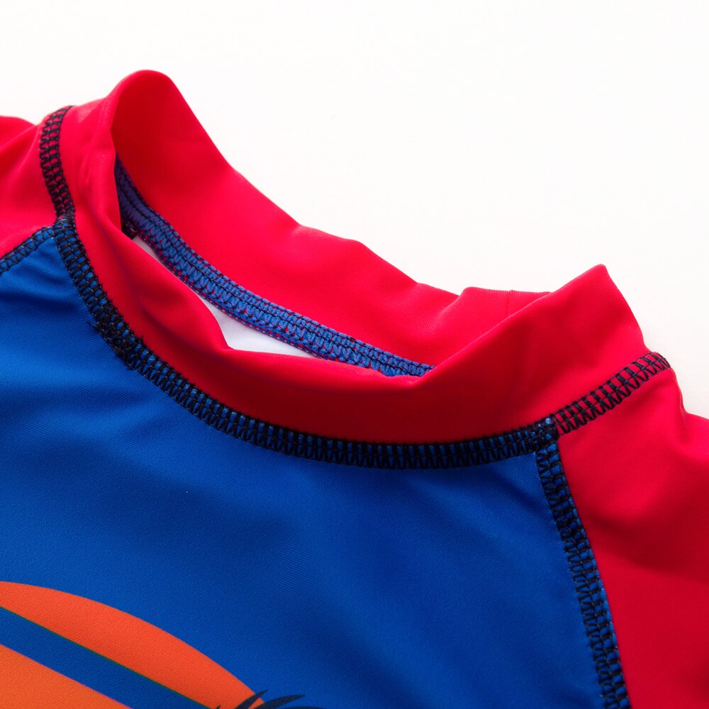 Children Swiwear Boys Two Pieces Swisuit Beach Wear Kids Long Sleeve Sun Protection Bathing Suit - Long Sleeve And Printed Price - View #5