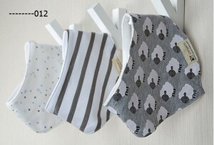 Baby slabbetjes 3pc/ lot 100%  katoenen bandana slabbetjes babykleding meisjes handdoek bandana's babykleding  b6 d 985r: 12