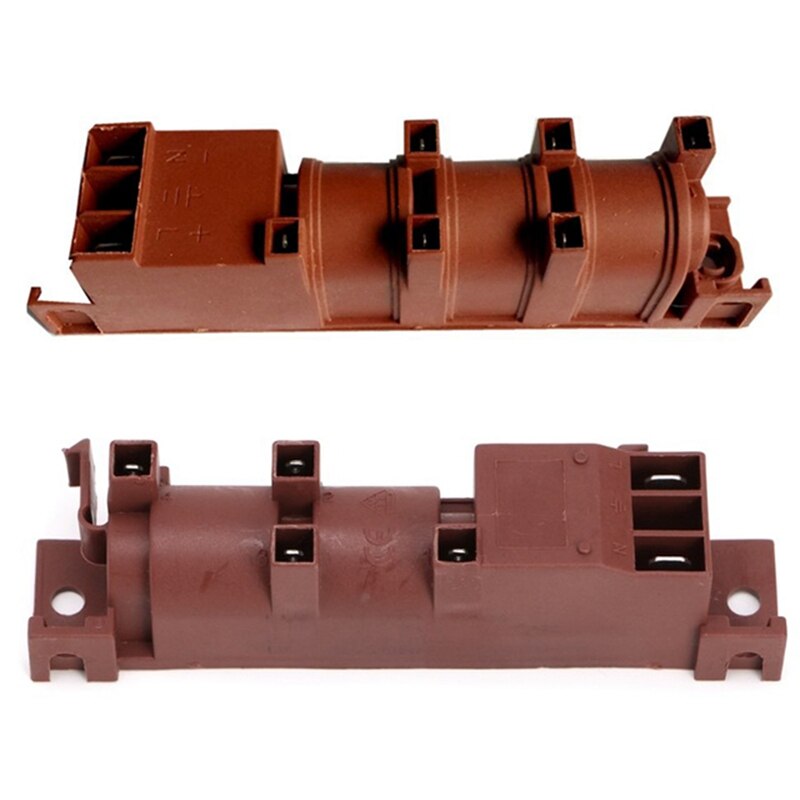 2 Stuks 220-240V Gasfornuis Ac Puls Ontsteker Gas Boiler Onderdelen Ontsteker Voor Kookplaat Bereik-zes Terminals & Vier Terminal