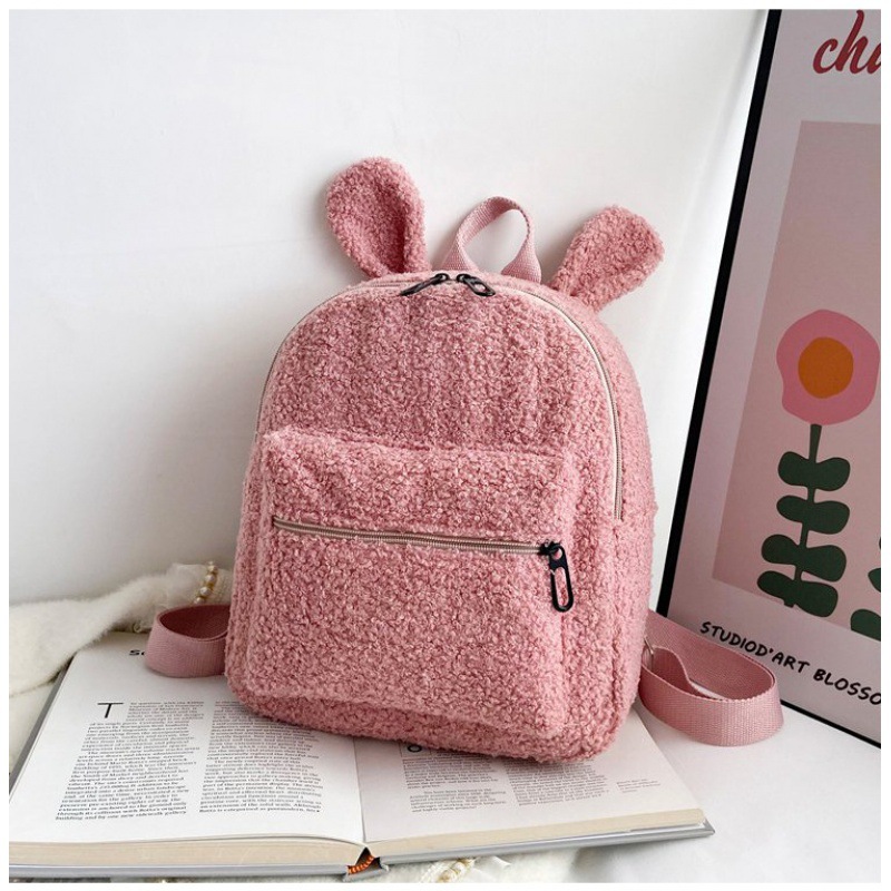 Urso mochilas portáteis crianças viagem compras mochilas femininas bonito urso em forma de ombro mochila: Prata