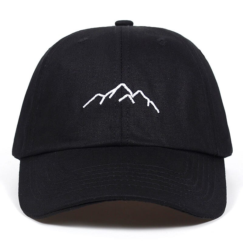 neue Berg palette stickerei Mens Frauen Baseball Caps Einstellbare Hysterese Kappen papa Hüte Knochen Garros: Black