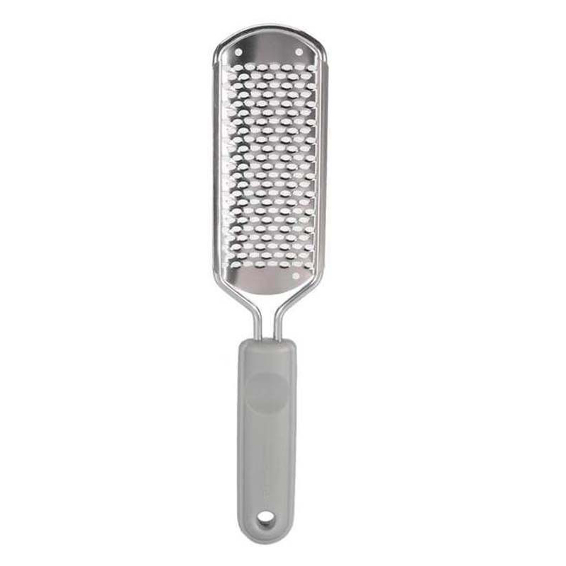 Lima de acero inoxidable para pedicura, removedor de piel muerta para hoja de pie, cepillo reemplazable para el cuidado de los pies, callos, 1 ud.: Gris