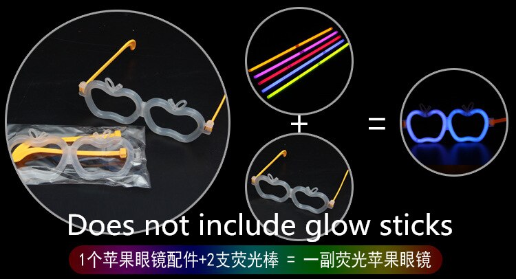 Party Fluorescentie Light Glow Sticks Armbanden Kettingen Neon Voor Wedding Party Glow Sticks Kleurrijke Glow Stick: pingguoyanjing