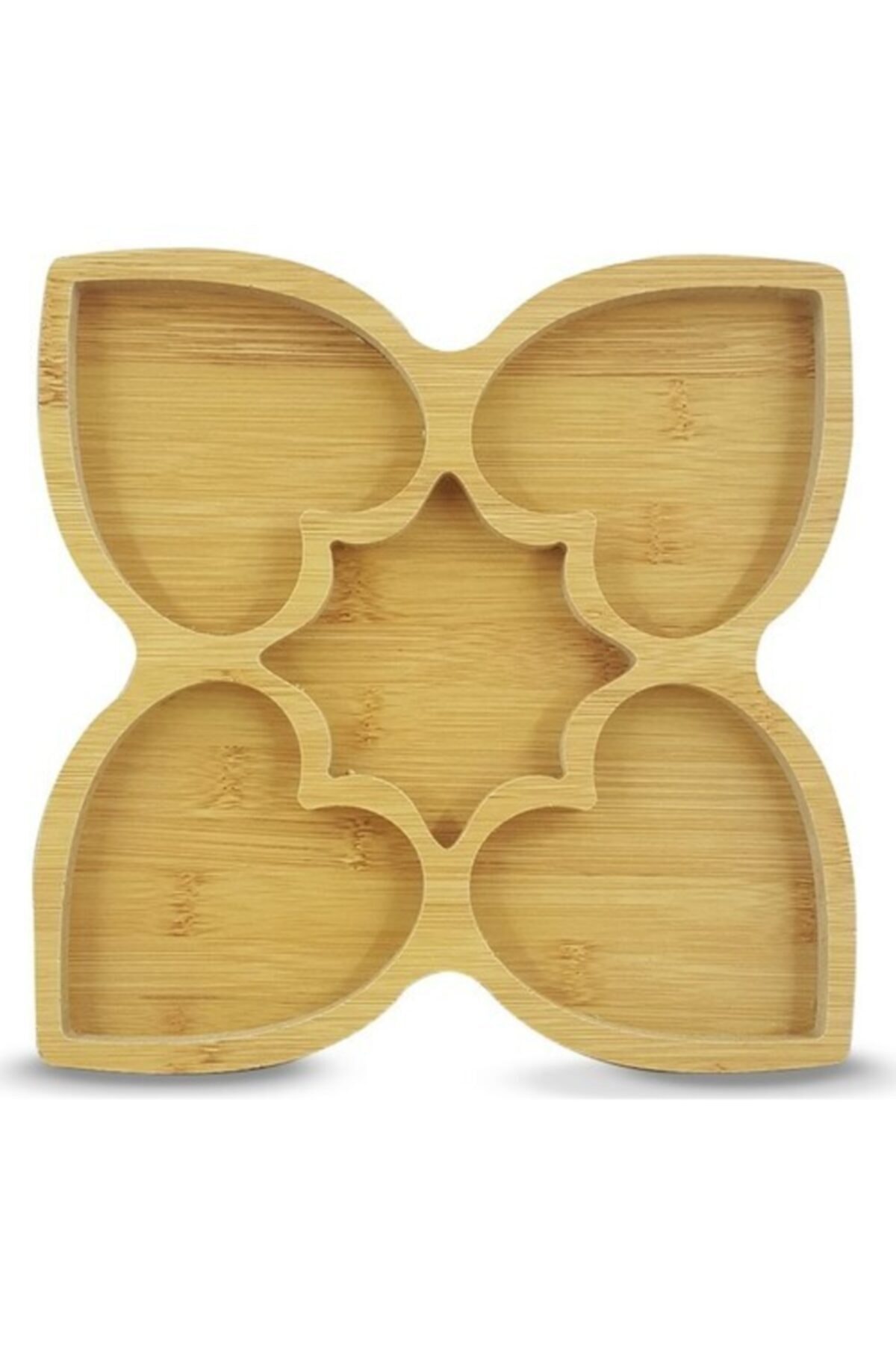 Wood Bamboo Cookie Candy Chocolate Presentation Dish