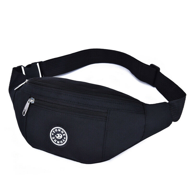 Mans Womens Fanny Pack WaterProof Phone Pocket Pouch Belt Waist Bum Bag Waist: Style2-B