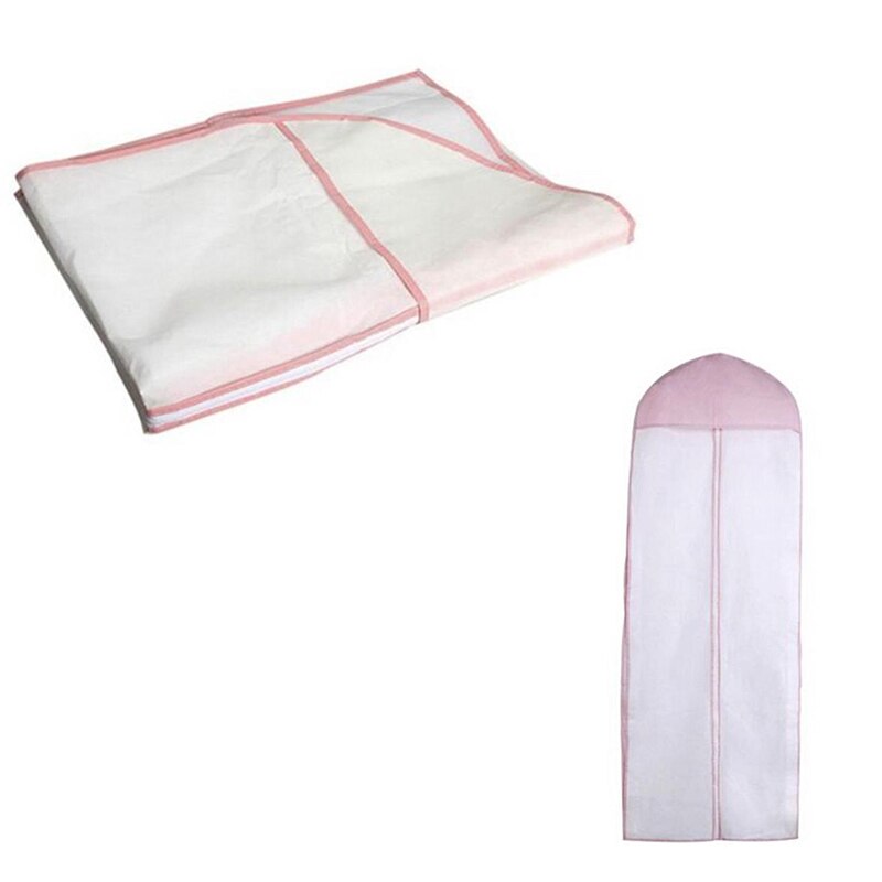 180*60cm pvc halpa hääpuku laukku vaatteet pölysuojus vaate pussit morsiamen puku laukku iltapuku kansi